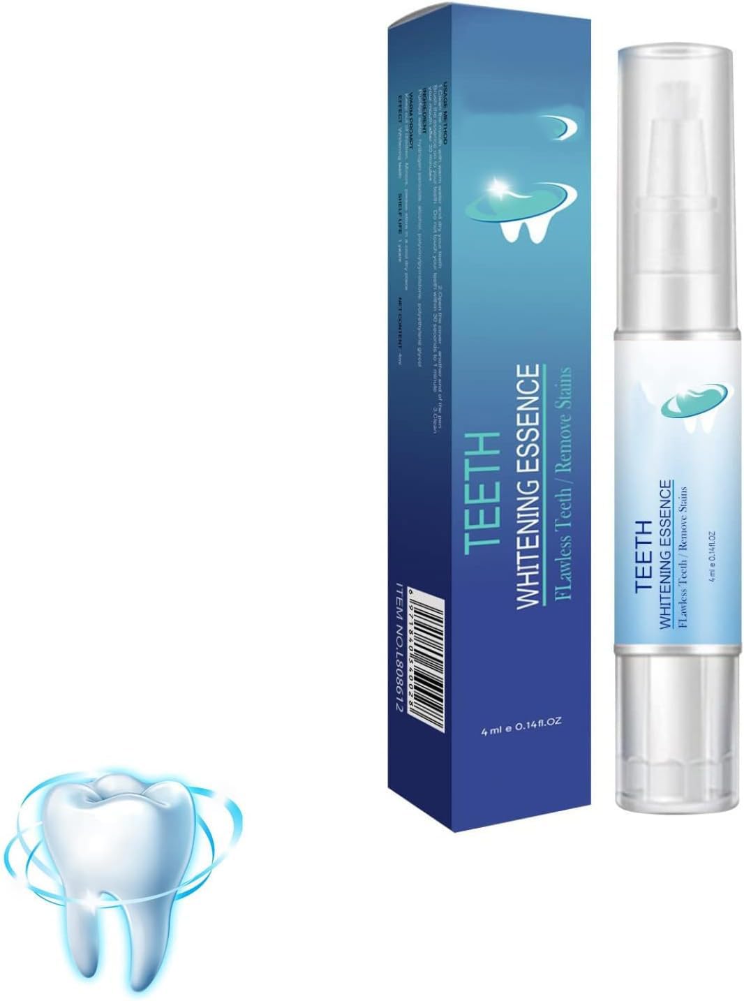 Teeth Whitening Essence, Instant Tooth Whitening Essence, Effectively Teeth Whitening Essence Pen, Teeth Stain Remover Teeth Whitening, Intensive Stain Removal Teeth Reduce Yellowing (1PC)