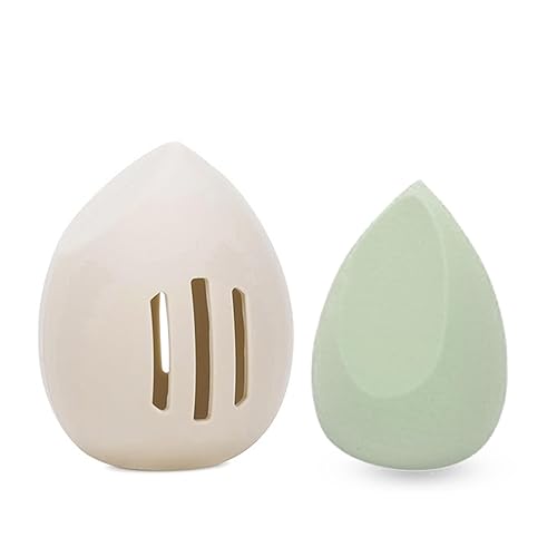 Soporte de esponja de maquillaje de silicona, funda de viaje suave y transpirable para almacenamiento protector de licuadora de maquillaje, base de