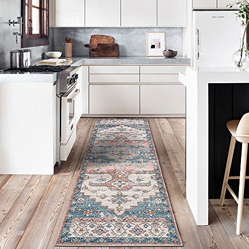 Decomall Fineen Rug Set For Kitchen, 2.5X9' Runner Rugs For Hallway Kitchen Lobby & Door Mat 2'X3' Throw Rugs For Entryway Entrance #TOP1