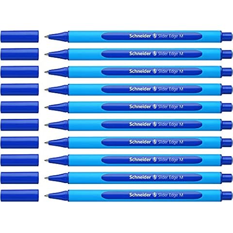 SCHNEIDER 152103 Bolígrafo Slider Edge Azul 10 unidades Cover