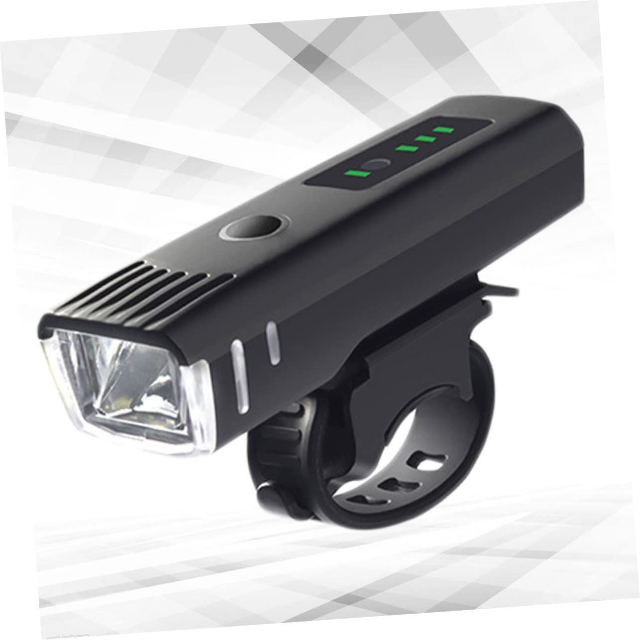 ibasenice Lumières à Induction Phares Vélo Phare D'équitation Black