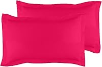 Vista 68 de Crown Collection Juego de 2 fundas de almohada blancas lisas tamaño Queen, hipoalergénicas de 600 hilos, 100% algodón egipcio, fundas de almohada