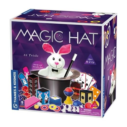 Thames & Kosmos Magic Hat with 35 Tricks | 24-Page Illustrated Instruction in Full Color | for Magicians Ages 6+