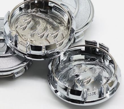4PCS Wheel Hub Cap 42603-02220, Replace Auto Center Cover for Yaris Corolla Prius 57mm T055-S (Chrome)
