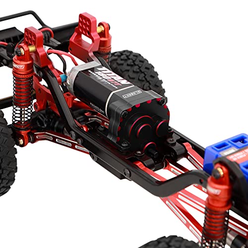 Epinon For Trx4M Transmission Aluminum Gearbox Case 1/18 Rc Crawler Upgrades Accessories (Black Red) #TOP3