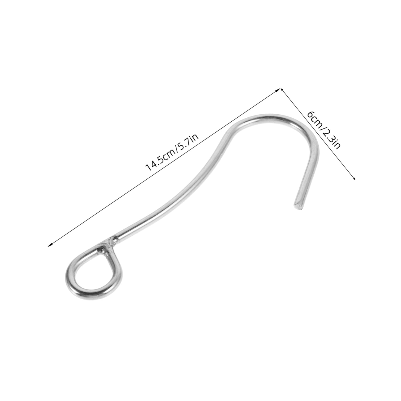 CORHAD 2 Pack Stainless Steel Diving Hook Scuba Reef Hook for Underwater Diving Gear Safety Hook for Drift Diving