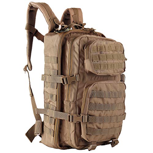 OLEADER - Mochila táctica Militar de 40 litros, Resistente al Agua, Gran Paquete de Asalto Molle para Practicar Actividades al Aire Libre, Senderismo, Camping (Caqui)