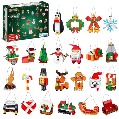 HiWEEGO 24er Pack Weihnachten Ornamente Bausatz – Hängender...