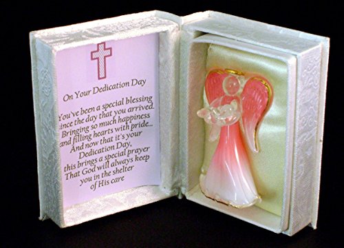 Dedizione regalo per una ragazza rosa Angelo