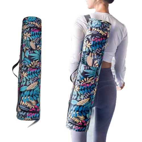 Oaygat Yoga Mat Bag Large with Carry Strap Sport Gym Carrier with Full Zipper Bottle Pocket and Wet Compartment Exercise Mat Luggage Bag Yoga Tote Carrier for Daily Trave Pilate