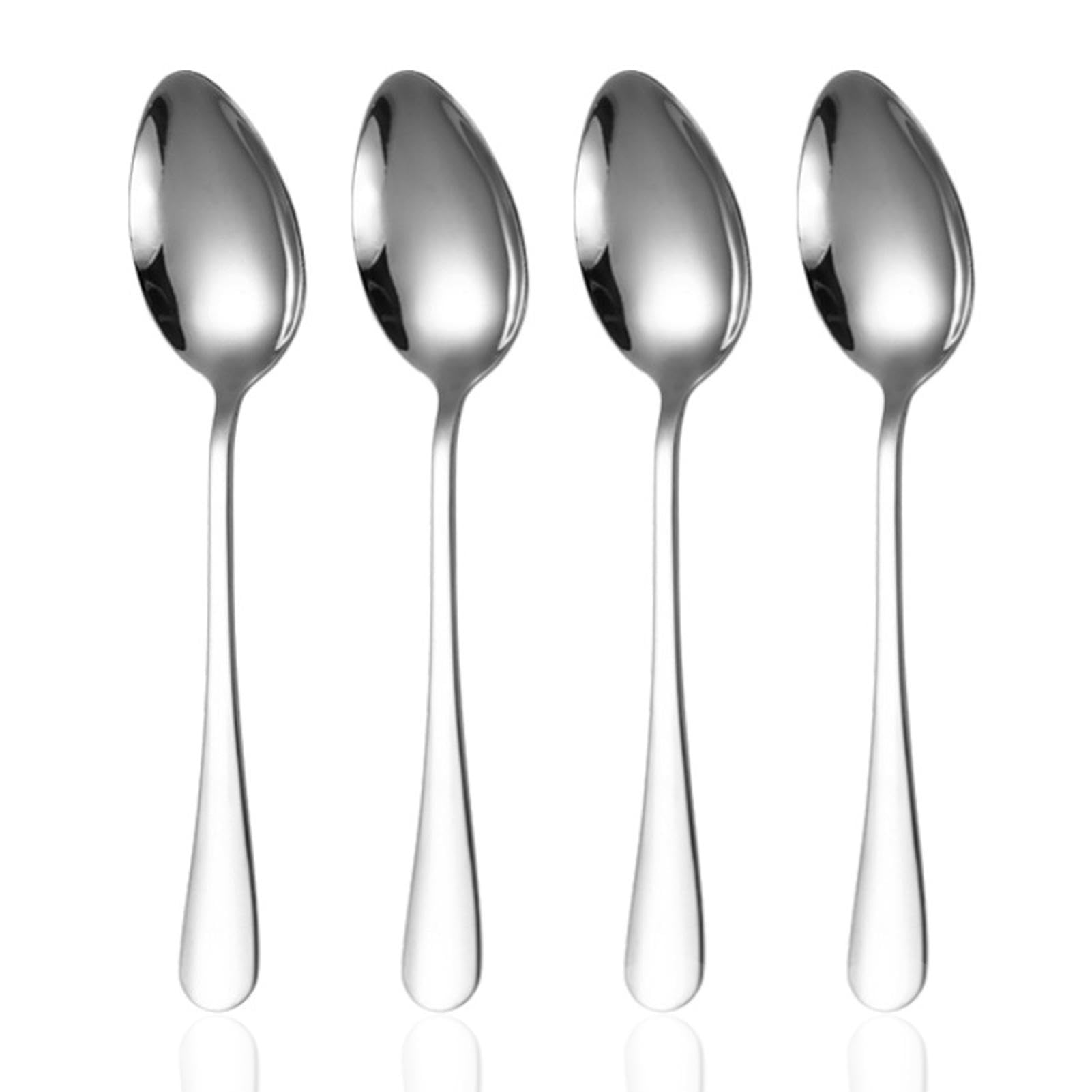 4 Packs Serving Spoons, 22cm Large Stainless Steel Serving Spoons for Buffet and Parties, Serving Utensils Set for Banquet Flatware Kitchen Parties, Gift for Christmas