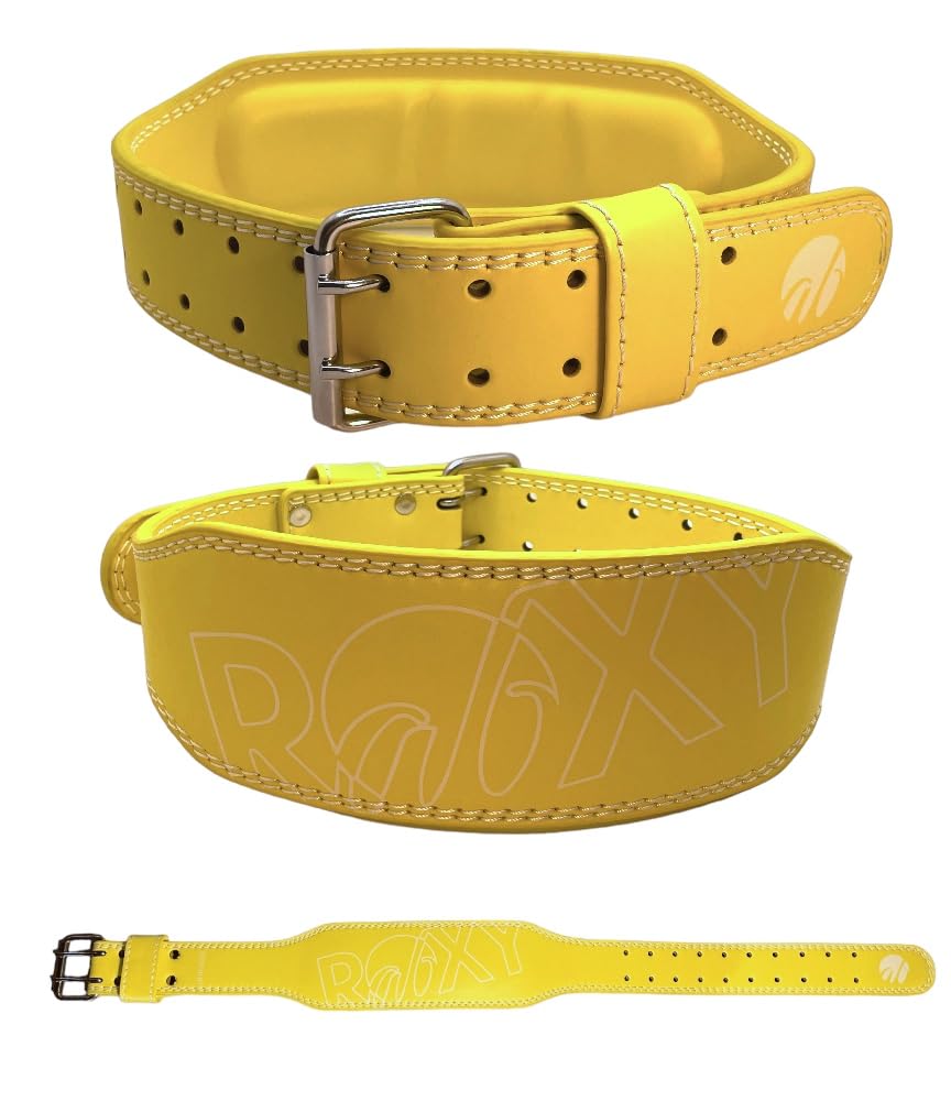 Generico Cintura Fitness Femminile Giallo Donna Palestra Sollevamento Pesi Bodybuilding Powerlifting Squat