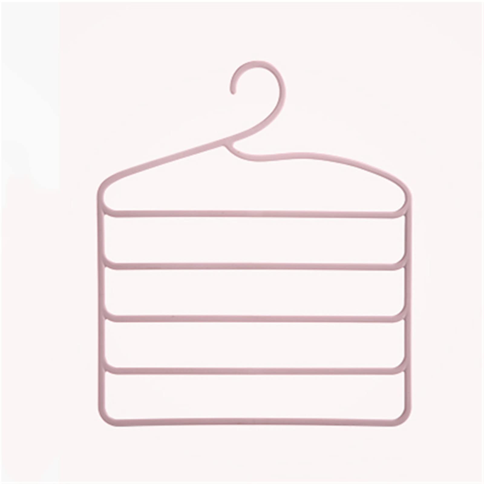 Trousers Hangers Home-house Trouser Rack Dormitory Storage Artifact Household Pants Space Saving(Light pink)