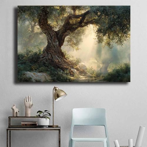 Arbre de vie impression murale grand format pour embellir un mur vide - 4