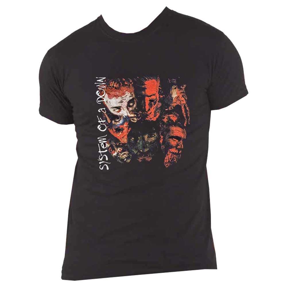 Rock Off officially licensed products System of A Down T Shirt Painted Faces Band Logo Nouveau Officiel Homme Noir