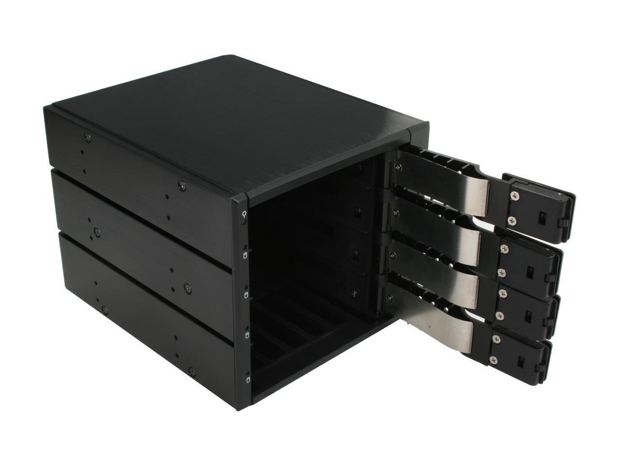Amazon.com: iStarUSA Group 3x5.25 to 4x3.5 SAS Cage Black Trayless