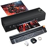 A3 Laminator Machine,13 Inch 9-in-1 Laminating Machine with Laminating Sheets,Thermal Laminator Hot & Cold with Fast Warm Technology for Home,Office or School Supplies(Black)