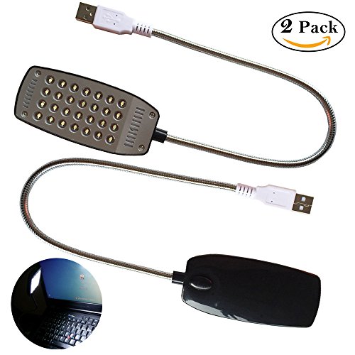 Eleidgs 2Pack con interruttore 28 Luce USB LED