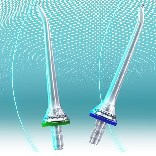 Berdsen Munddusche Ersatzdüsen Set 2 Stück Irrigator BD-200 Düse Zahnfleischpflege Transparent – Bild 3