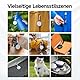 MiLi MiTag Duo Smart Tracker, Schlüsselfinder kompatibel mit Apple „Wo ist?“ und Android „Gerät Finden“, Anti-Verlust-Tag für Schlüssel, Geldbörse, Gepäck, Koffer, IP67 wasserdicht (1 Pack)
