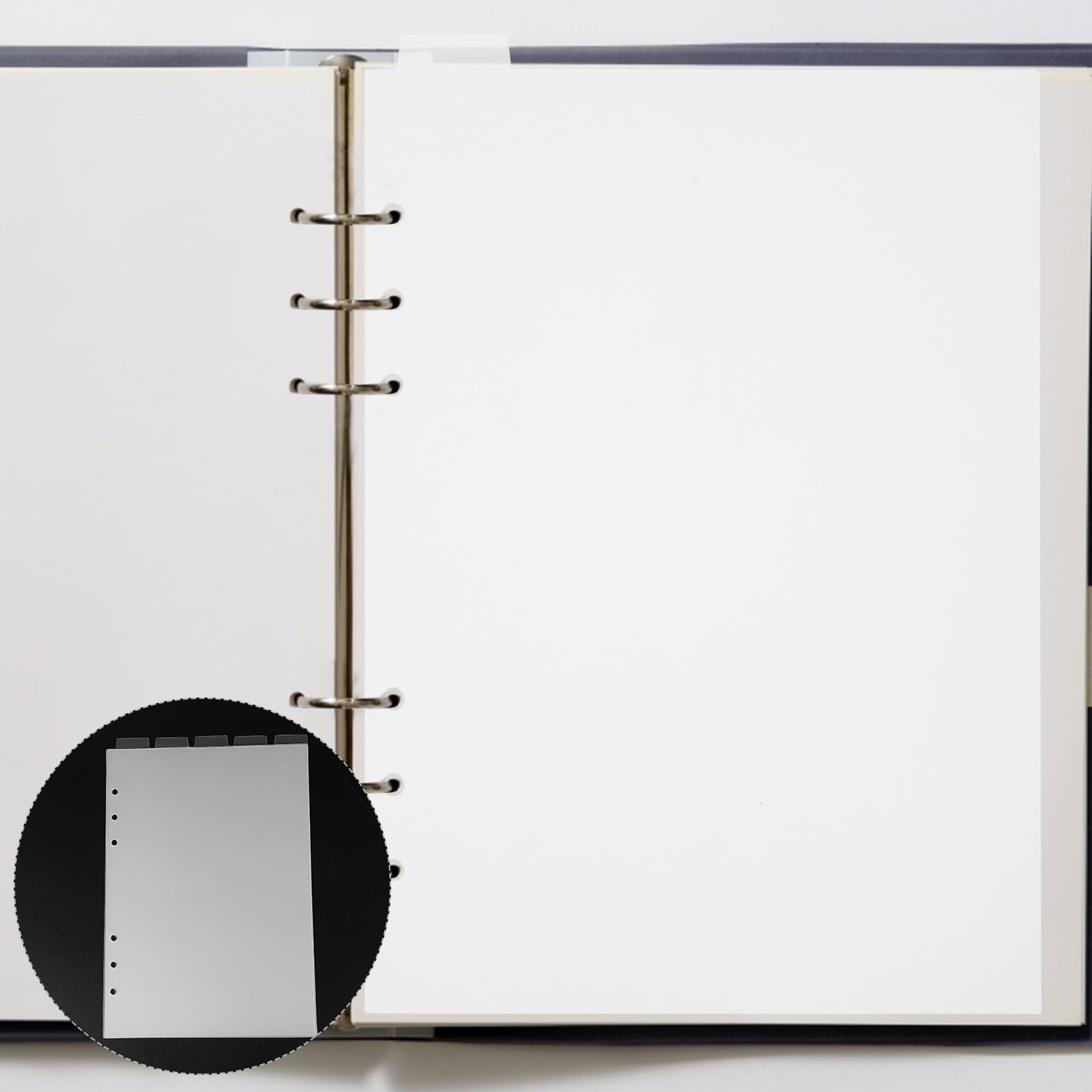 Mipcase Divisori Per Indice in Pvc Trasparente Linguette Staccabili Per Quaderni e Planner Uso Ufficio e Scuola