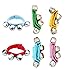 DQTYE - Juego de 6 campanas de muñeca multicolor de nailon, cascabeles, cascabeles, cascabeles, cascabeles, cascabeles, brazalete, instrumento musical para niños, fiestas, festivales