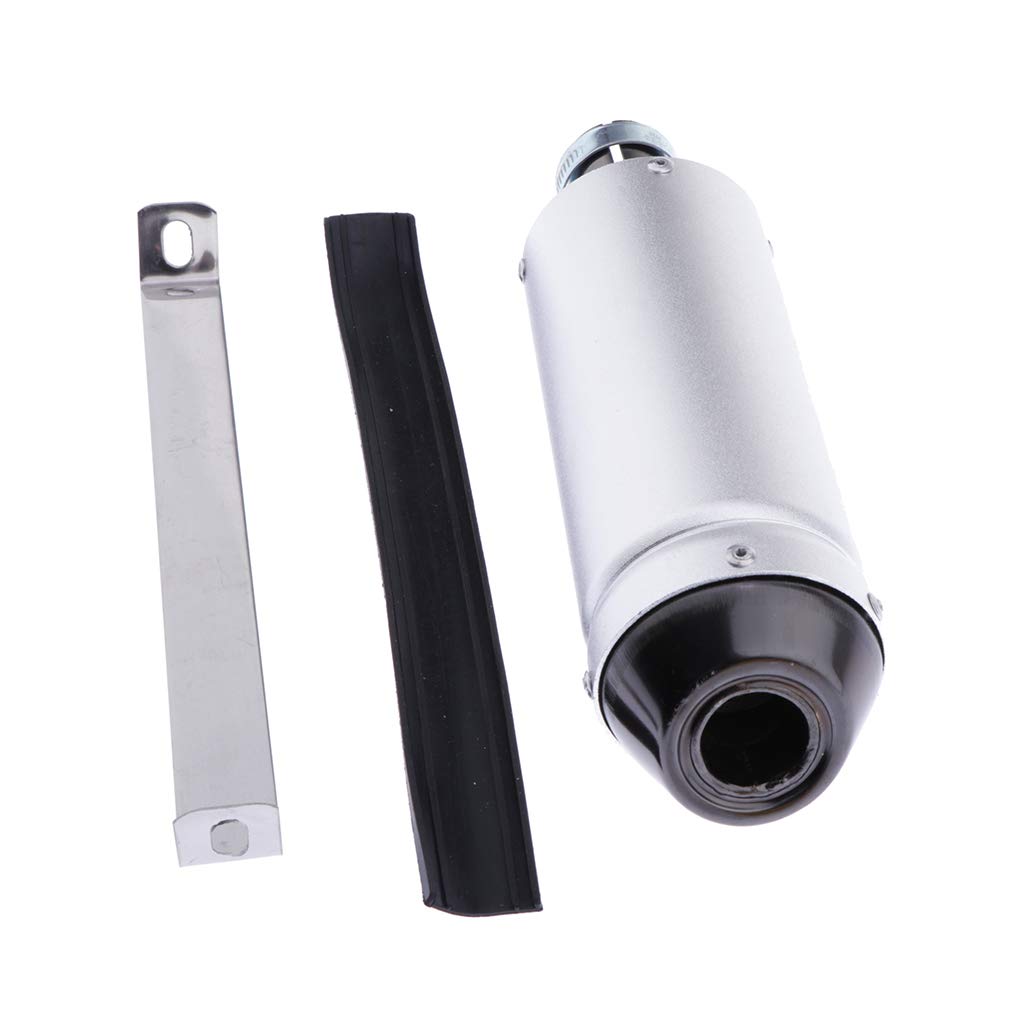perfk 28mm Silenziatore per Tubo di Scarico Moto per Bici da 50/70/90/110/125 Dirt Bike, Street Bike, Scooter, ATV, Quad e Any