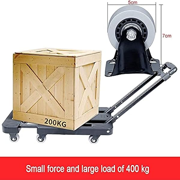 Opvouwbare Trolley, Trolley voor huishoudelijk gebruik, Trolley opvouwbare trolleybox op wielen, Toepasselijke gelegenheden: dagelijkse zware voorwerpen thuis, vrachtbehandeling, bouwplaatsen, enz.