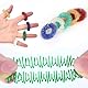 PIWOSGOL 36 Stück Gewebter Netzschlauch mit Marmorspielzeug Set, 16 Squeeze Spielzeug mit 20 Stressabbauringe, Stressabbau Spielzeug, Marmor Fidgets, Fidget Toys für Erwachsene und Kinder Anti Stress