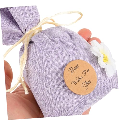 10 bolsas vacías rellenable de lino para lavanda 15.8x10.5 cm miniatura 4