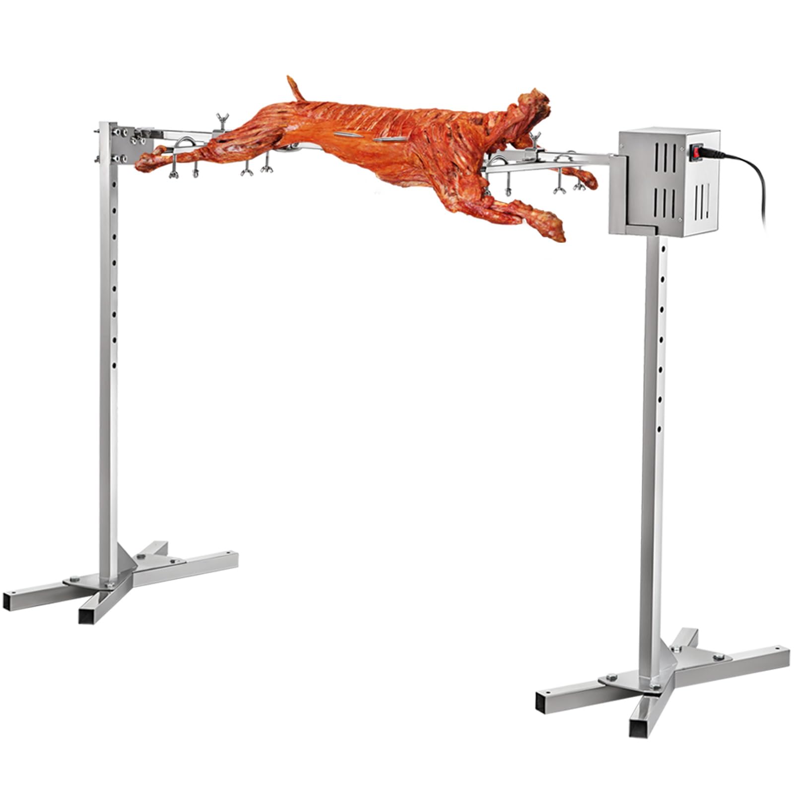 VBENLEM46'' Electric BBQ Rotisserie Grill Kit - 125LB Spit for Pig, Hog, Lamb - 32W Universal Heavy Duty Motor