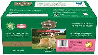 Amazon.co.jp: バーフダイエット BARFDIET ポーク 12枚入パック 理想の食物バランス。生食ローフード : ペット用品