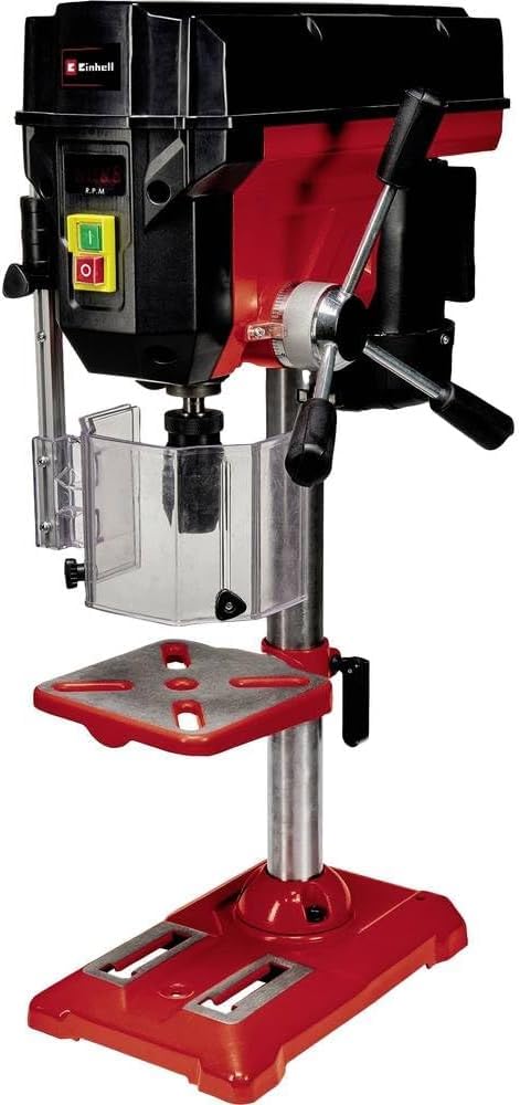 Einhell TE-BD 550 E Column Drilling Machine (550 W, Continuous Speed Adjustment and Tool-Free, Quality Quick Clamping Chuck Chuck, Adjustable Depth Stop)