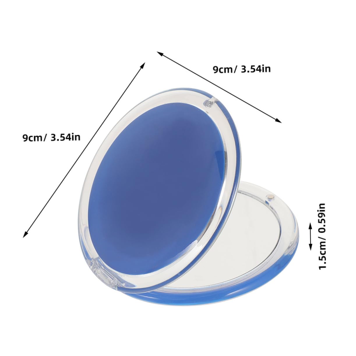 BESTYASH 3 Pezzi Pieghevole Ingranditore Tascabile Rotondo per Viaggi Accessorio Compatto per Donne e Ragazze Design per Ritocchi