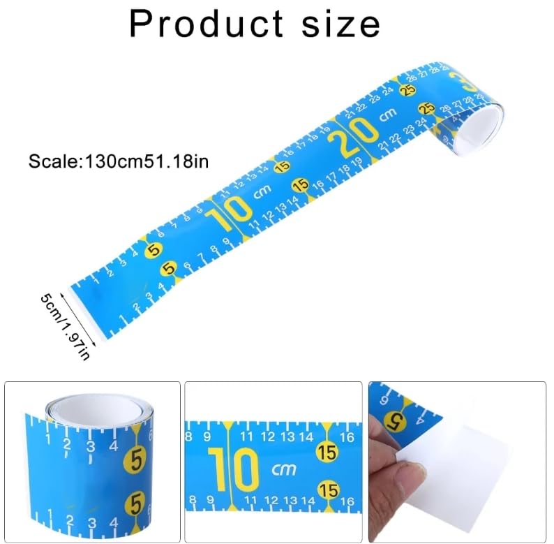 Pack de 2 cintas métricas para medir peces de 51 pulgadas miniatura 2