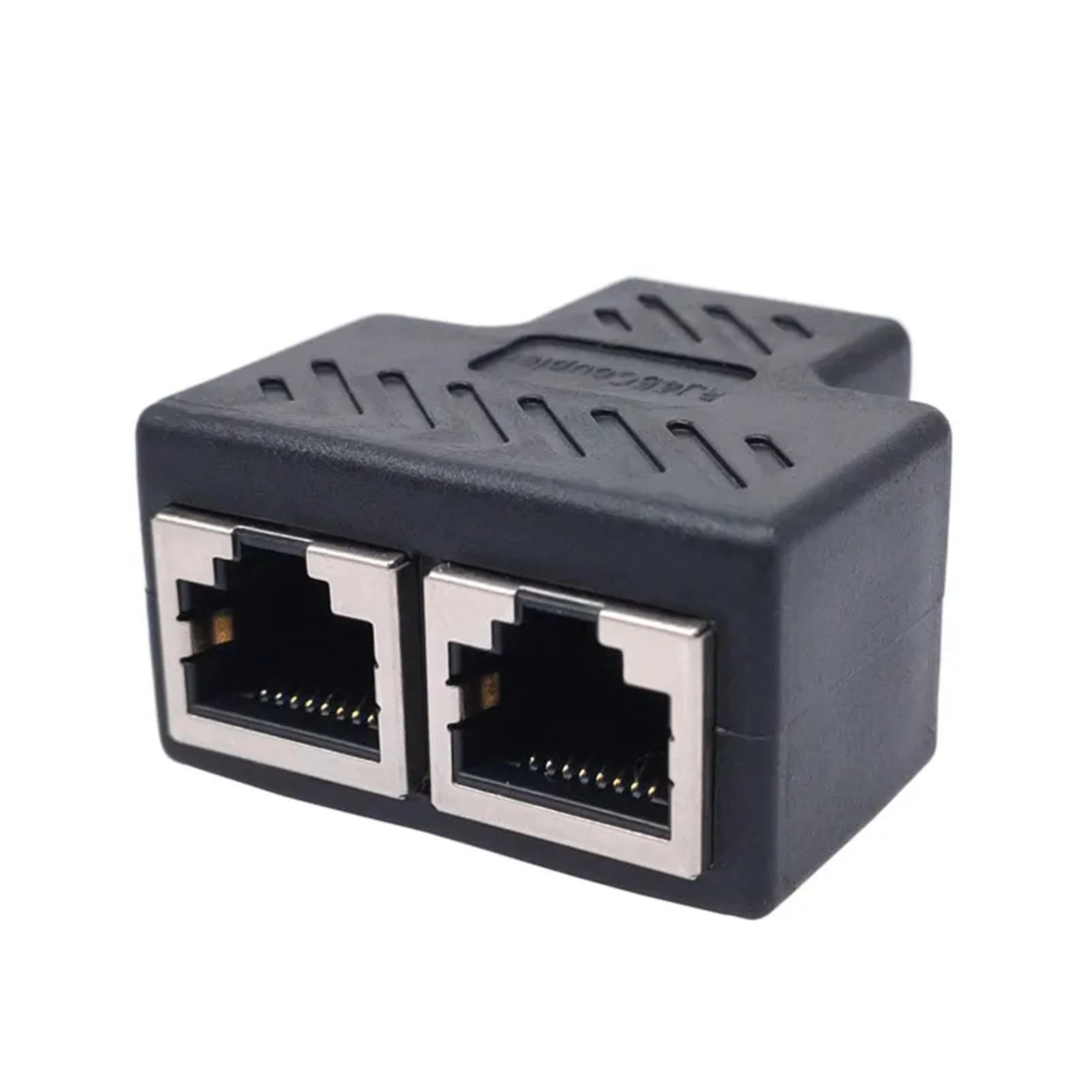 Złącze RJ45 przedłużacz sieciowy żeński na adapter Ethernet Gigabit Interface Splitter łącznik 1 szt. (czerwony)
