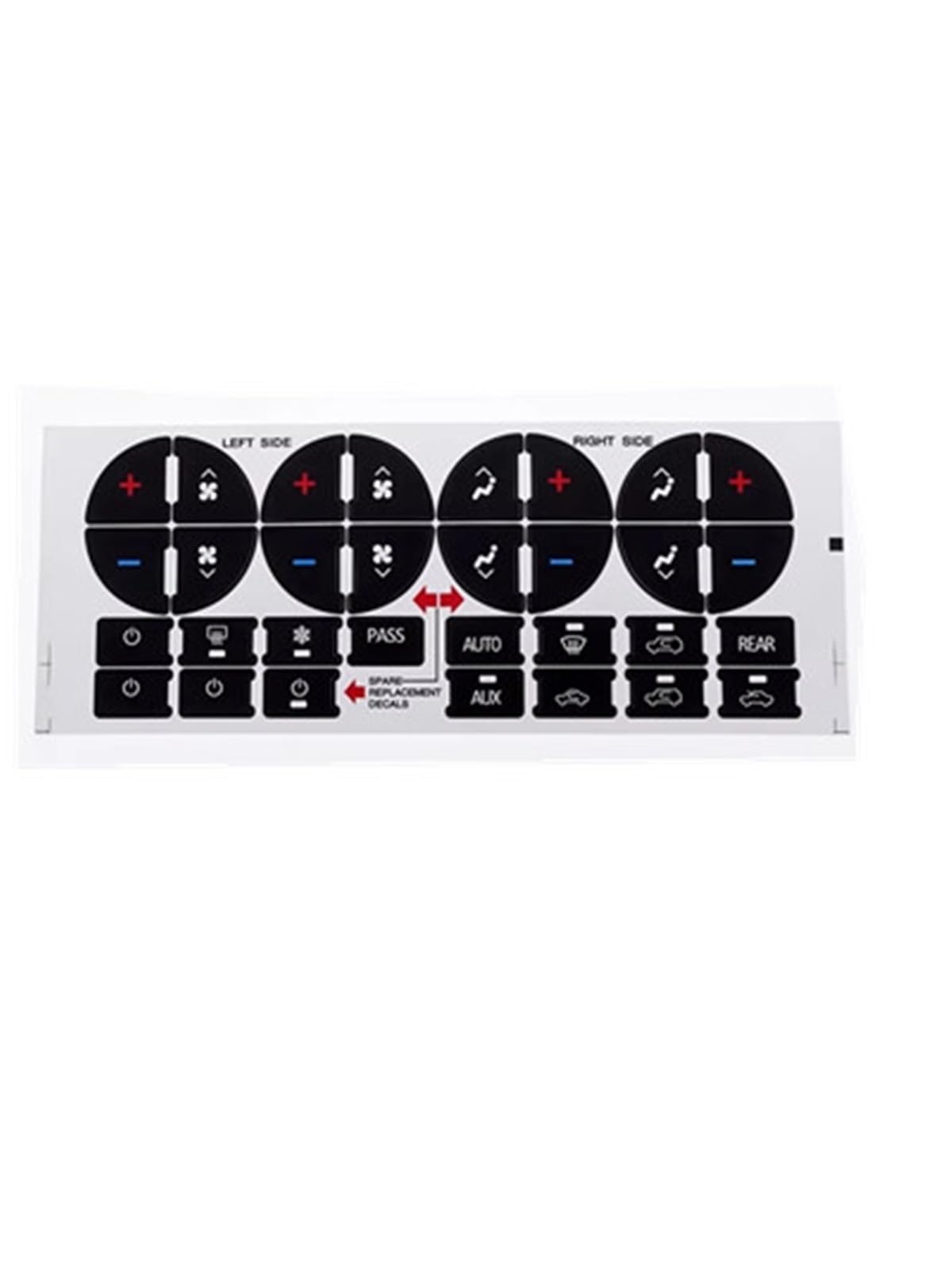 Decorative Stickers Compatible with GMC for Acadia SLE SLT for Denali 2006-2012 Car Air Condition AC Climate Control Button Repair Stickers Decoration Decals