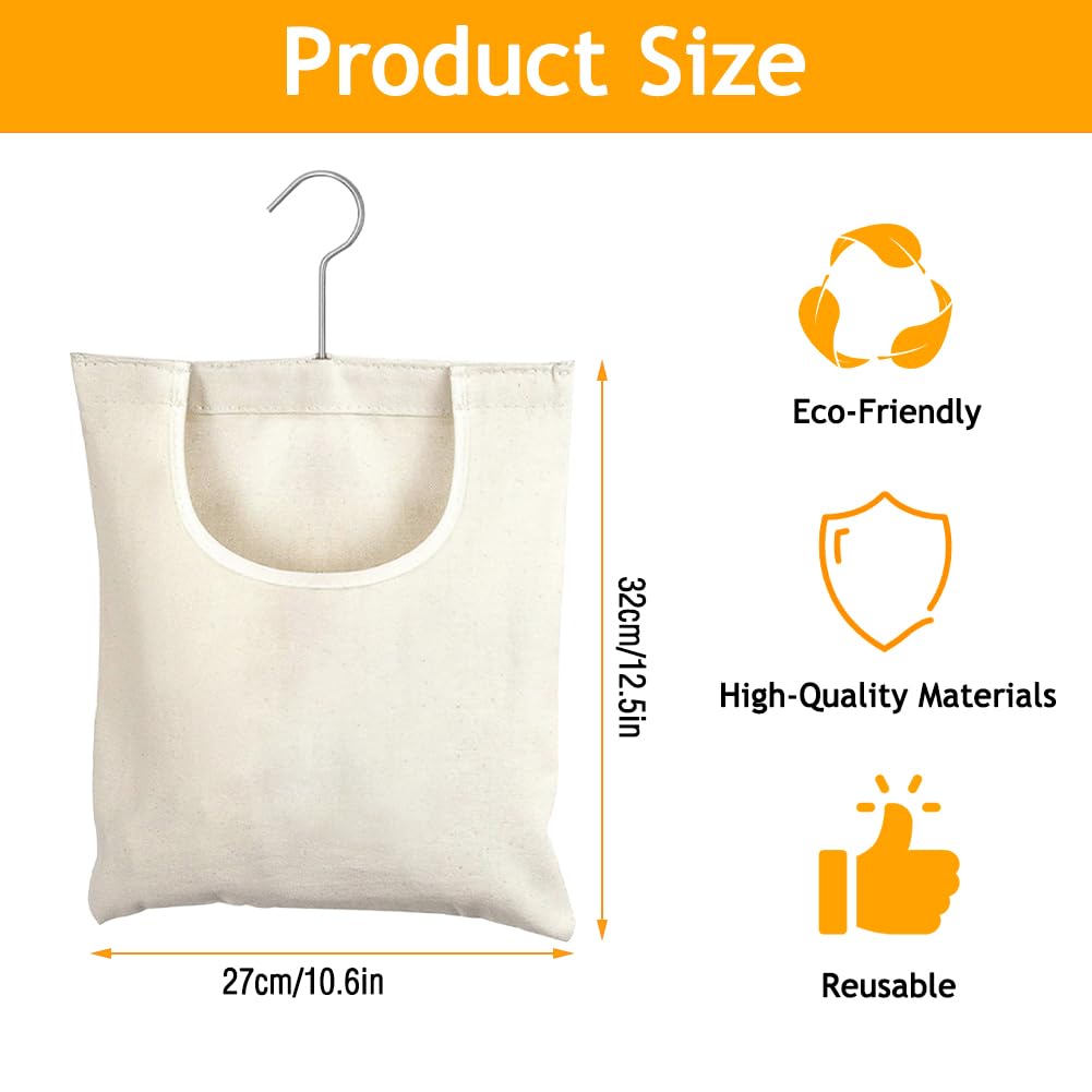 Tulov Pack of 2 Clothespin Bags, 32 x 27 cm Clothes Peg Bag, Holds 100 Clothespins - Image 2