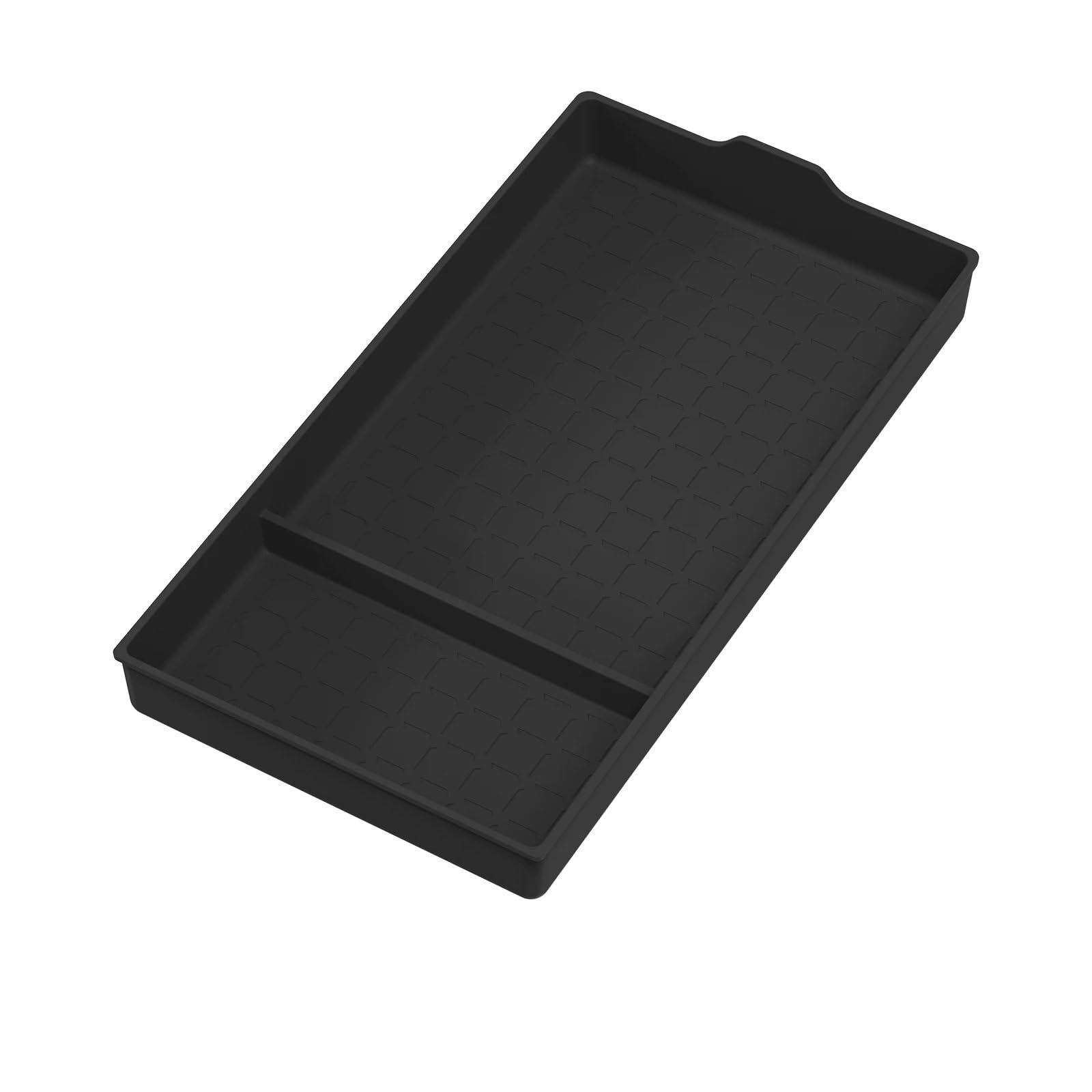 LVDLRAJJ Storage Organizer Compatible With Toyota For RAV4 2026 Center Console Armrest Lower Organizer Tray Car Storage Box Silicone Interior Accessories Tidying
