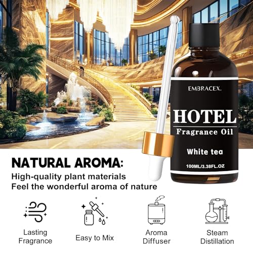 EMBRACEX 100ml Duftöl, White Tea, Hotel Duft für Diffuser und raumduft – Bild 2