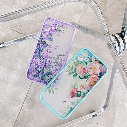 FORKIS iPhone hoesje vintage bladeren bloem telefoonhoesje voor iPhone 12 14 11 13 Pro Max hoesjes voor iPhone X Xr Xs 8 7 Plus Se2 harde schokbestendige achterkant hoesje voor iPhone 13 Pro, roze Smhh 1 - Afbeelding 6