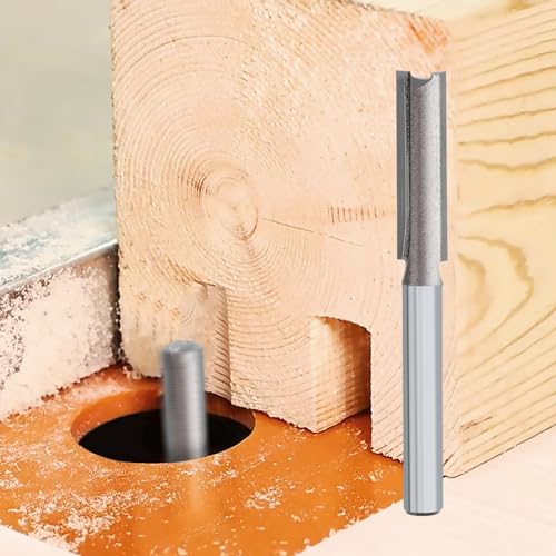 hsawbit Straight 2-Flute Router Cutter, 1/4 Inch Shank, 17mm Cut Diameter & 30mm Cut Length, Flush Trim Router Bit for Woodworking 7 hsawbit Straight 2-Flute Router Cutter, 1/4 Inch Shank, 17mm Cut Diameter & 30mm Cut Length, Flush Trim Router Bit for Woodworking - Image 7