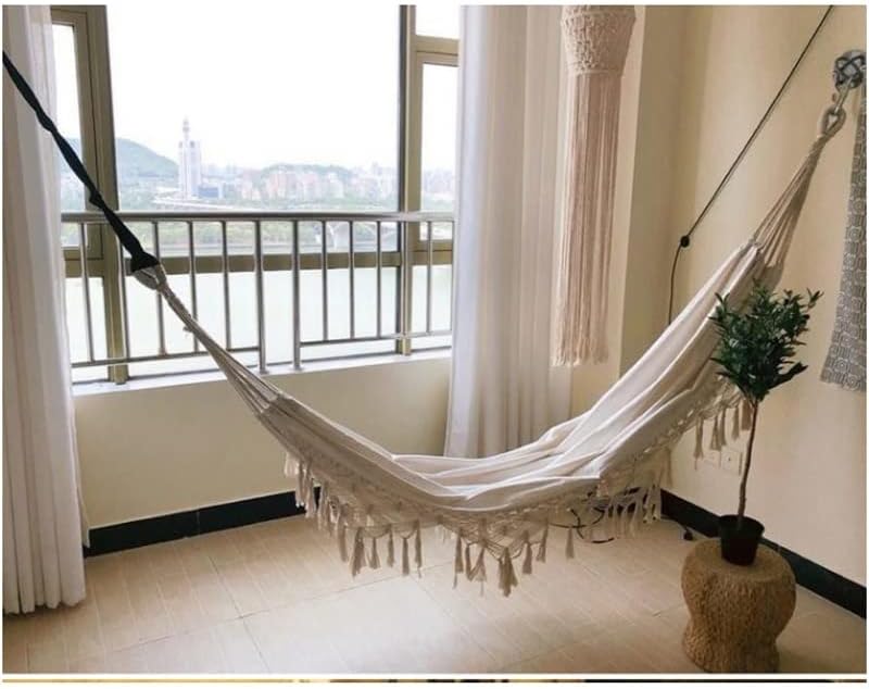 Nordic Tassel Hammock Swing Outdoor Homestay Hanging Basket Photography Decoration Props