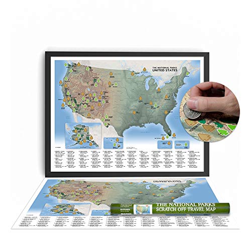 The National Parks Scratch Off Travel Map