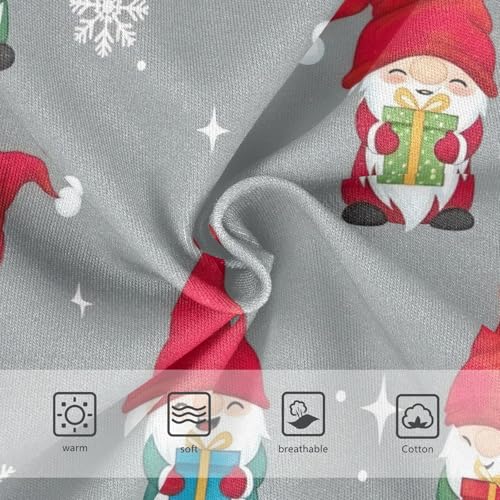 Kids Underwear Girls, Cute Gnomes Red Hats Grey Toddler Girl Briefs, Cotton Underwear Girls, 2T–8 Years3