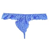 [ラ ポーム] エアリー透け感 メンズＧストリングビキニ NHK生地×ストレッチレース 立体フルシームで美シルエット 623051 MサイズとLサイズの2サイズ展開