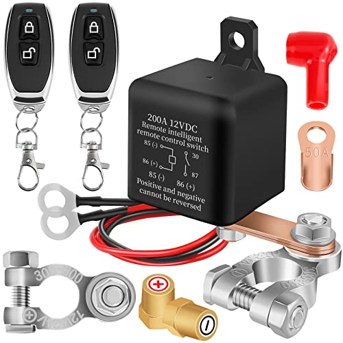 Lot De 2 Interrupteurs De Déconnexion De Batterie à Borne Supérieure, Coupe-circuit Principal