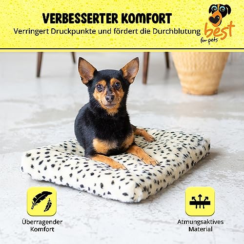 Best for Pets Orthopädisches Hundebett | Hundebett Waschbar | Viskoelastisches | Orthopädisches Hundekissen | Memory Foam Matratze | Hundematte Orthopädisch | Faltbares (45x55x4)