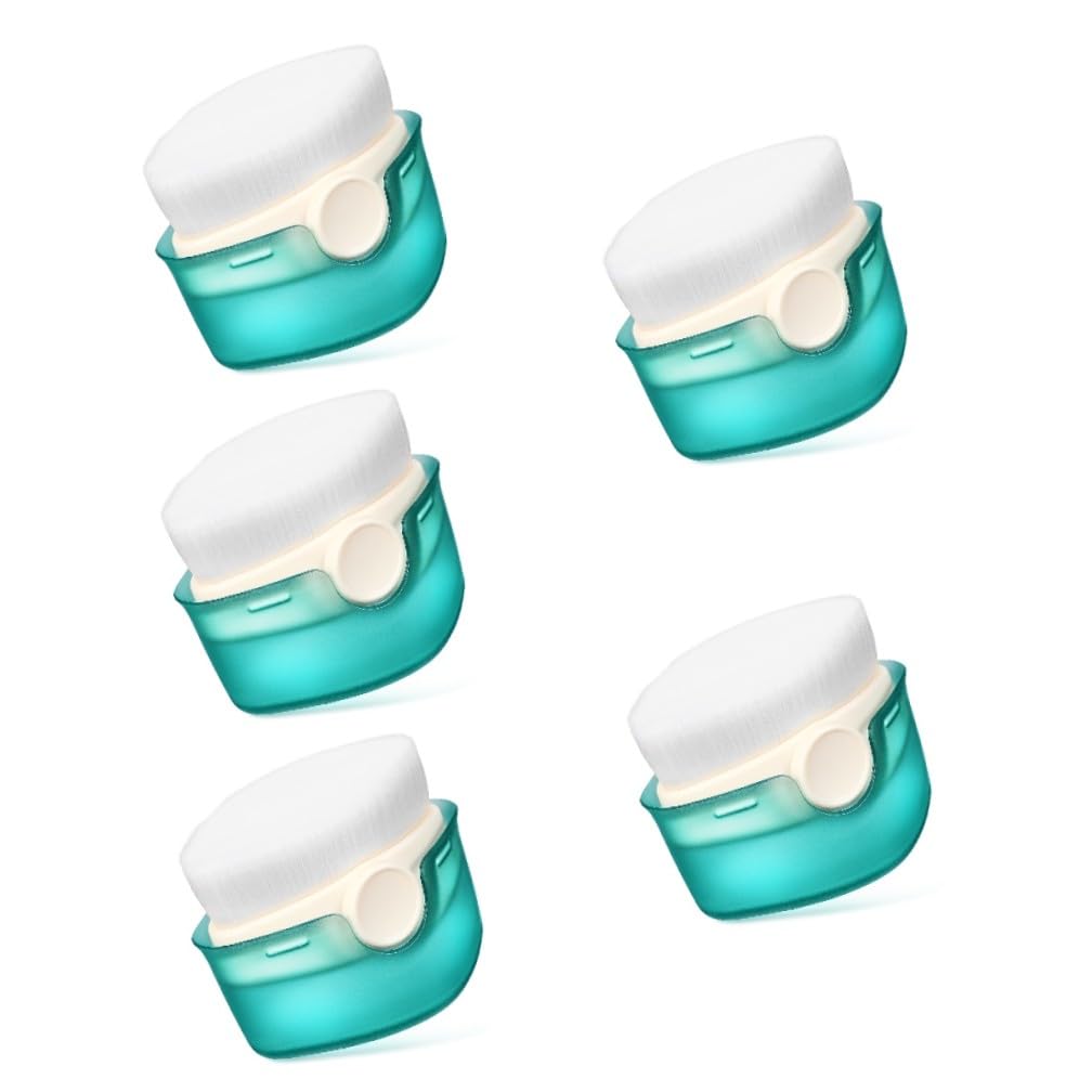 VICASKY 5piezas Brocha De Maquillaje Para Base Líquida Cepillo Cosmético Ligero y Ergonómico Con Cerdas Densas Aplicador Para Crema y Polvo Para Viajes