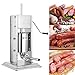 Produktbild 3L Wurtsfüllmaschine, Edelstahl Wurstfüller mit 4 Fülltüllen, 2 Geschwindigkeitsanpassung